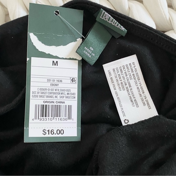 Wild Fable | Women’s Black Scoop Neck Long Sleeve Shirt - Picture 3 of 3